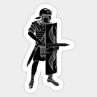 Black Imperial Roman Legionnaire (Small) Sticker